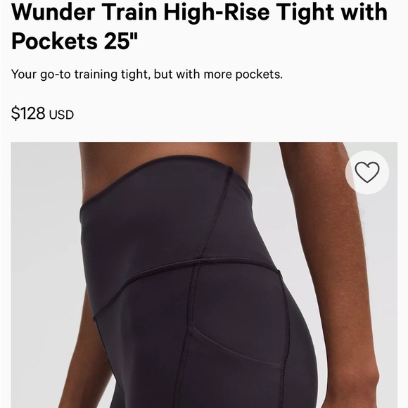 lululemon Wunder Train Leggings Size 18 NWOT - Picture 1 of 4